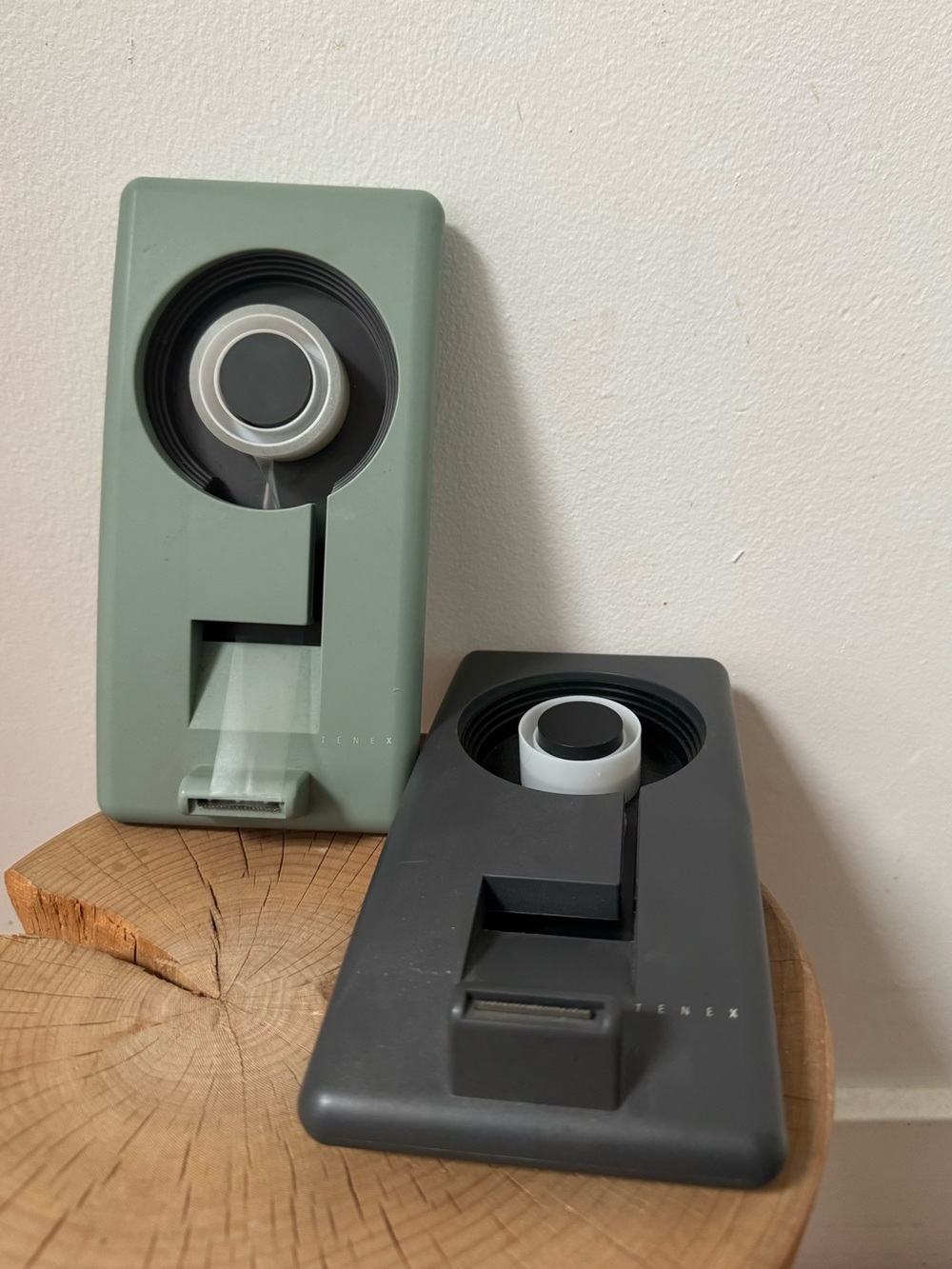 pair of TENEX vintage horizontal tape dispensers